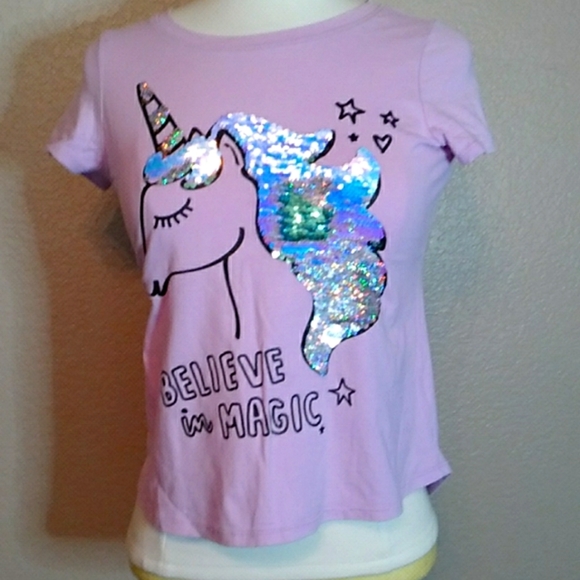 OshKosh B'gosh Girls Unicorn T-Shirt - Picture 1 of 11